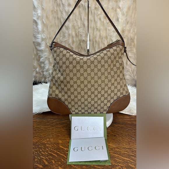Gucci Bree GG Monogram Hobo Bag 👜 Excellent Preloved Condition w/ Dustbag & COA - Picture 5 of 17